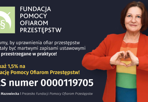 Prezeska Fundacji zachęca do przekazania 1,5% podatku